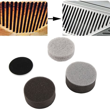 Brosse de nettoyage électrique pour cuisine et salle de bain - têtes de rechange (fibres grossières + éponge + tampon à récurer + base) (1/5)