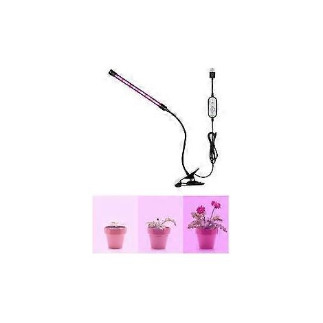 SZTXJ LED-Klemmleuchte für Pflanzenwachstum, Vollspektrum, Haushaltsleuchte für grüne Pflanzen, Sukkulenten und Blumen, 100-240 V (15 W)