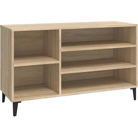 Scarpiera Mobile per scarpe Rovere Sonoma 102x36x60 cm in Legno Multistrato (1/5)
