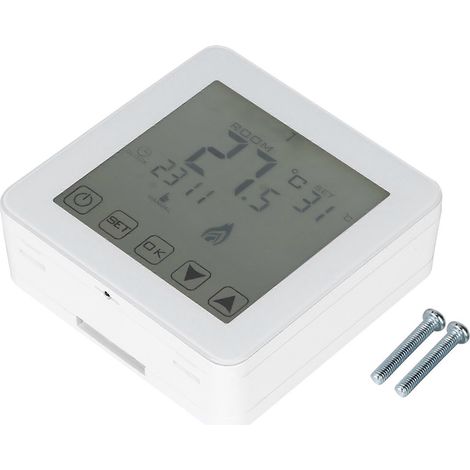 Digitales Wandthermostat mit programmierbarem LCD-Bildschirm, Raumtemperaturregler für elektrische Heizung, präziser Regler, Touchscreen, 230 V. (1/5)