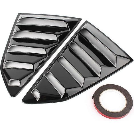 Cache de ventilation latérale arrière pour Chevrolet Camaro 2016-2018, disponible en 3 couleurs (noir brillant). Accessoires auto. (1/5)