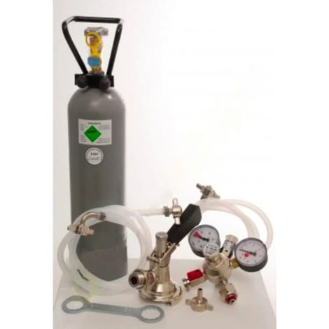 Zubehörpaket für Kontakt 2-leitig mit 1x Kombi u. 1x Flach Fitting ohne Co2 Flasche