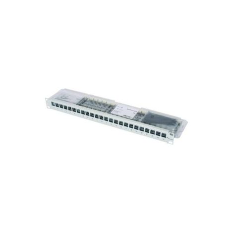 Telegärtner 19Z-Modulträger 1HE grau inkl. 24xAMJ-S Cat6A 100007012