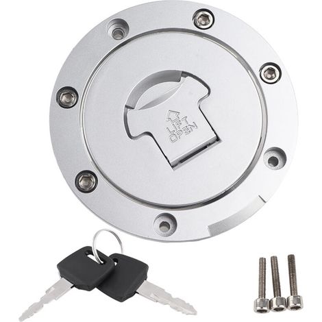 Tappo serbatoio moto – Acciaio inox – Compatibile con CBR600RR 2003-2017 e CBR600F4 1999-2006 – 2 chiavi incluse – Crezuo