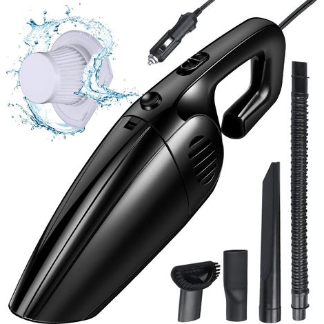 Kit d'accessoires pour voiture portable avec aspirateur filaire haute puissance 120 W/7000 Pa (1/5)