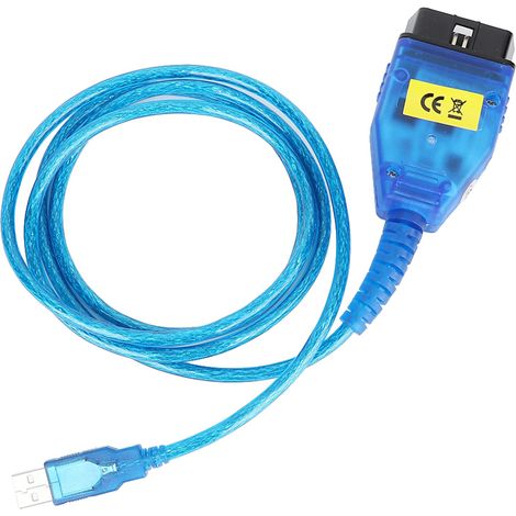 Câble Interface Diagnostic OBD USB Ligne Test DCAN K+CAN avec Interrupteur (1/4)