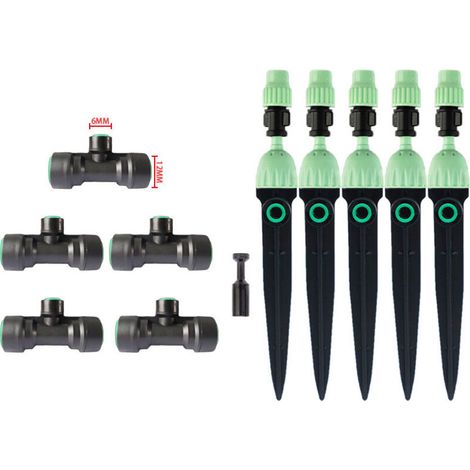 Système Irrigation Automatique Goutte à Goutte Kit Démarrage Rapide Raccords Té Busse Sol Arrosage Jardin Terrasse Econome (1/4)