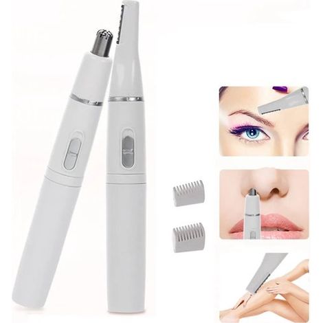 Rifinitore per peli del naso, un rifinitore di precisione professionale 2 in 1, adatto per sopracciglia e peli del viso femminili, facile da pulire e impermeabile. (1/5)