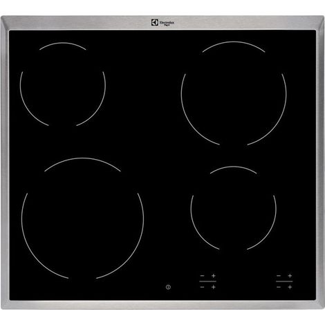 Electrolux KT6400X hobs Negro, Plata 4 zona(s)