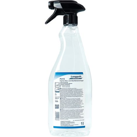 Liquido per la pulizia di finestre e superfici in vetro 1L PU15 (1/5)