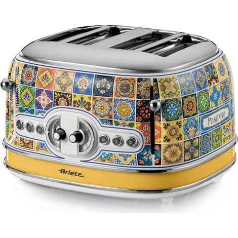 Tostapane ariete positano giallo 1630 watt 4 fette (1/4)