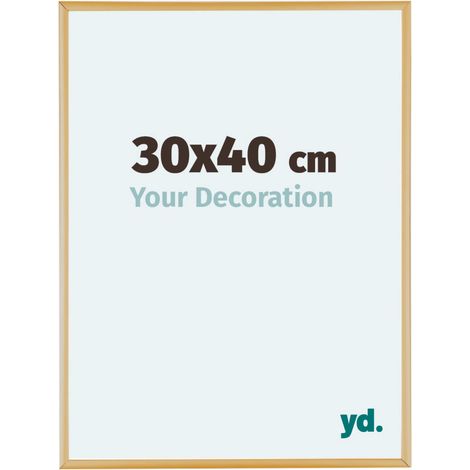 yd. - Cadre photo 30x40 - Or Vintage - Aluminium - Kent