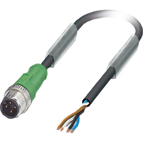 Câble d'actionneur Phoenix Contact, M12 Mâle pré-câblé, 1.5m ( Prix pour 1 )