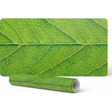 Alfombrilla de rat贸n antideslizante para juegos con dise帽o de hoja (100x50 cm)