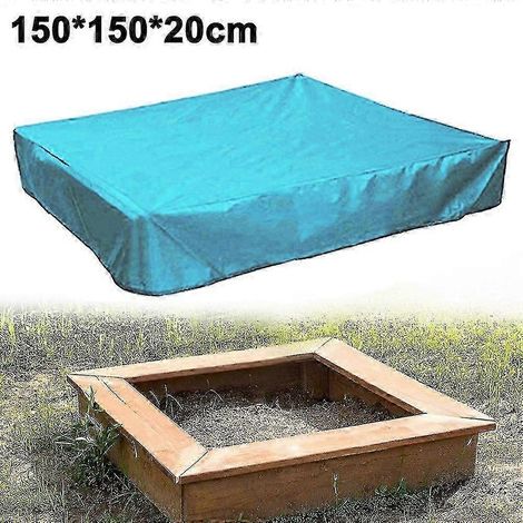 Couverture pour bac à sable, auvent pour bac à sable avec cordon de serrage, couverture pour piscine et bac à sable (1/5)