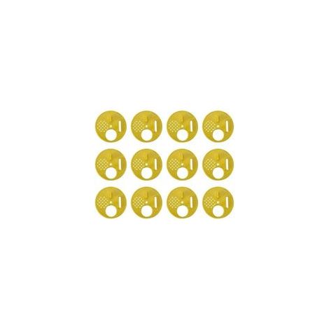 12 Pièces Disque 4 Positions en Plastique 6.8cm pour Apiculteur Apiculture Nucléi (1/4)