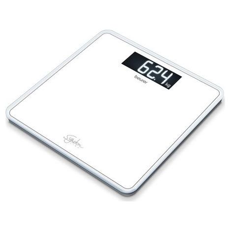 Beurer 73579 SignatureLine Bilancia Pesapersone in Vetro portata 200 Kg display XL Quick Start colore Bianco (1/5)