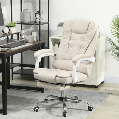 Sedia da ufficio con funzione massaggio, ergonomica, 65x160x104 cm, grigia