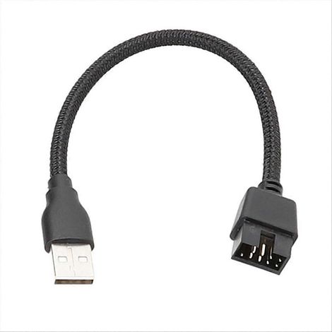 Internes Motherboard-Datenverlängerungskabel, USB-A-auf-9-Pin-USB-Verlängerungskabel, schnell und stabil (1/5)