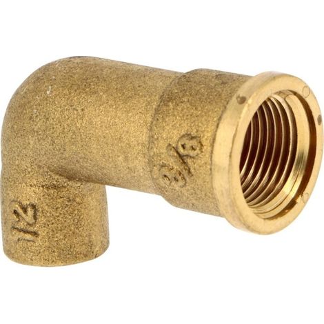 Coude à souder 90° 90GCU femelle à souder Ø16 - femelle à visser 1/2" modèle long - THERMADOR 90GC1516L