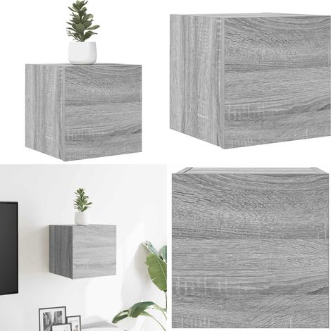 Meuble TV mural Sonoma gris 30,5x30x30 cm - Meuble Tv Mural - Meuble Tv Suspendu - Meuble Tv Moderne - Meuble Tv Design - Étagère Murale - Home & Living (1/5)