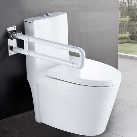 Klappbarer Toiletten Stützklappgriff Klappgriff Aufstehhilfe Stützgriff Haltegriff Stützgriff Wandmontage WC Aufstehbügel Klappgriff Edelstahl