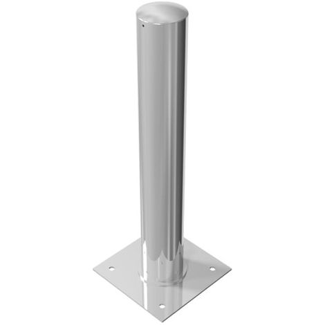 Schake Stahlrohrpoller neigbar aus Stahlrohr verzinkt Ø152x3,2mm mit Dübelplatte 1000mm Gesamtlänge