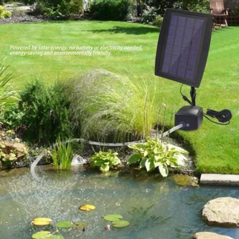 Solarbetriebene Sauerstoffbelüfterpumpe für Außenpools, Teiche und Aquarien HB04-HB065