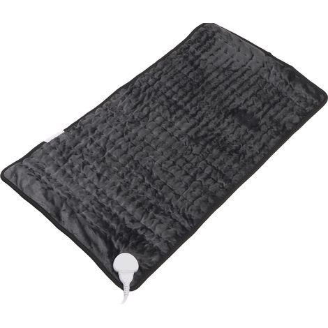 Coussin chauffant électrique doux, 6 niveaux de chaleur, couverture chauffante électrique automatique, vert foncé, 76 x 40 cm, prise UE 220-240 V (1/5)