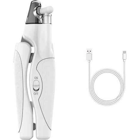 coupe-ongles pour animaux - DIRIGÉéclairage -Rechargeable -Soins des ongles en toute sécurité