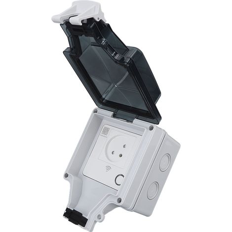 Intelligente WLAN-Wandsteckdose, IP66 wasserdicht, israelischer Standard, mit Abdeckung, 16 A, 110–250 V, SNW-I (1/5)