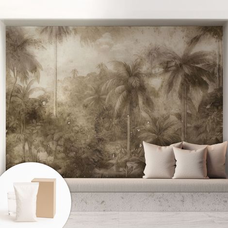Papier peint avec colle pour décoration moderne de salon chambre à coucher cuisine et bureau Facile Paysage exotique 208x146 cm (1/5)