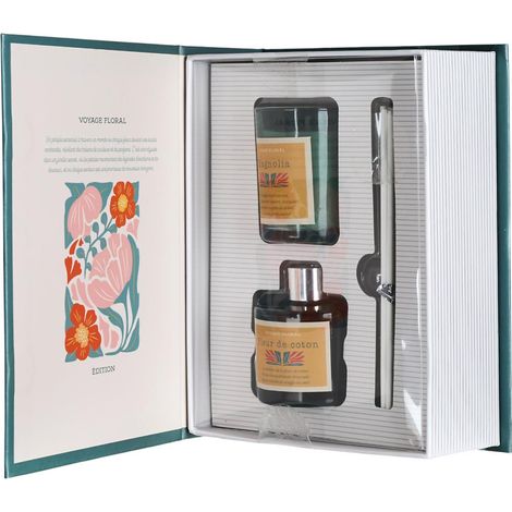 Coffret Senteur Parfumée " Flower" 18cm Magnolia (1/4)