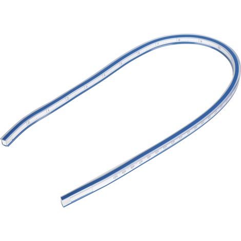 Flexible Curve Ruler Plastic Metric Scale Soft Measuring Tool for Drawing and Sewing50cm Flexible Curve Ruler (1/5)