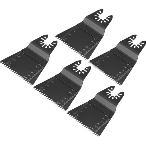Lames de scie oscillantes multifonctions en acier à haute teneur en carbone (lot de 5, 65 mm) pour bois et plastique (1/5)