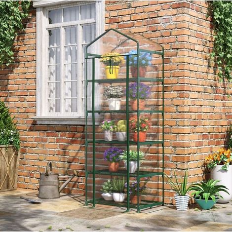 Invernadero mini de plástico 5 niveles transparente OKMYHOME (1/4)