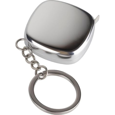 Mini mètre porte-clés, 2m, inox, rétractable, pour bricolage (1/5)