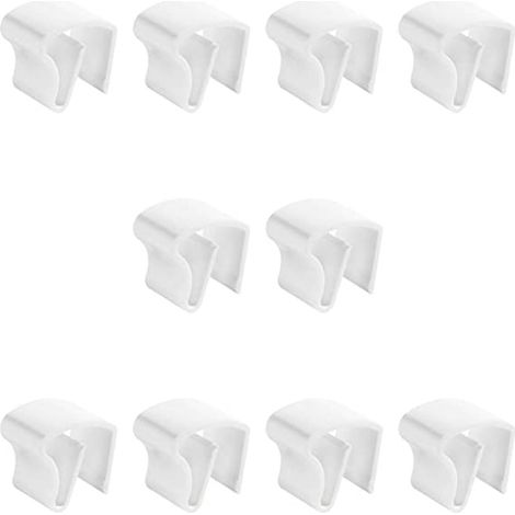 Ensemble de 10 crochets de fixation pour stores plissés et accessoires de fixation pour rideaux