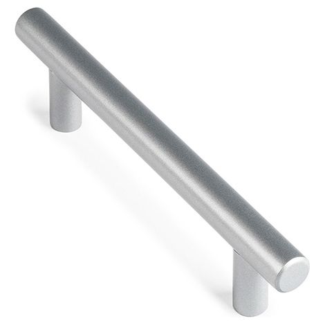 Blister mit 4 Möbelgriffen aus Edelstahl und Aluminium, Mod. 891h, 96 mm Zwischenpunkte REI