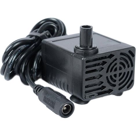 Pompe à eau mini submersible étanche sans balais, 9-12 V, 4-5 W, débit 500 l/h, pour aquarium et fontaine. Filtre intégré. (1/5)