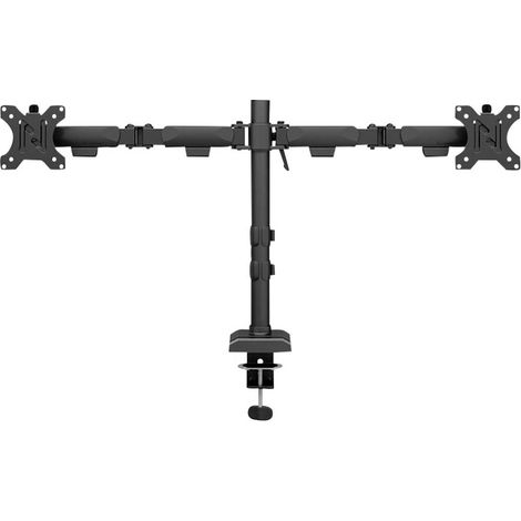 Neomounts Piedistallo per monitor DS60-600BL2 2 Display: (s) 25,4 cm (10) - 81,3 cm (32) Nero Regolabile in altezza, (1/5)