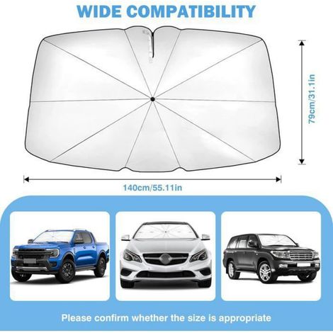 Pare-Soleil Voiture Parapluie - 79x140cm pliable anti-UV - Auto SUV (1/5)