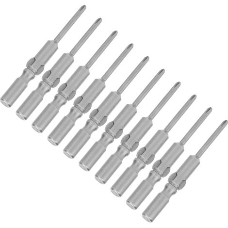 10-teiliges Set elektrischer Kreuzschlitzschraubendreher-Bits, magnetisch, rutschfest, gehärtet, 2,5 mm, 802 (1/5)
