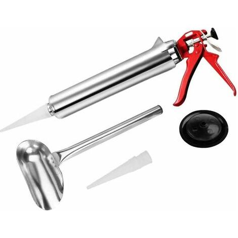 Pistolet à calfeutrer en acier inoxydable - Outils pour briques et carrelages - Outils de bricolage (1/4)