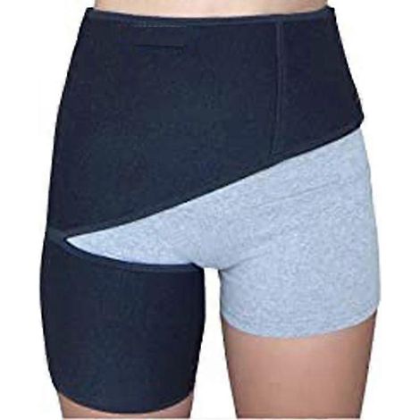 Orthèse de hanche, manchon de compression pour cuisse, manchon de compression pour ischio-jambiers et bandage compressif pour l'aine, soutien et soutien pour soulager la douleur à la hanche