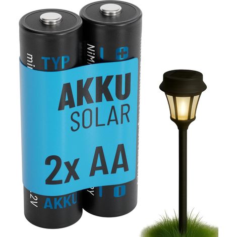 Pile Solaire Rechargeable AA 800mAh 1.2V NiMH (1/5)
