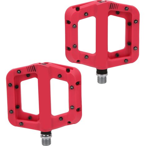 Pédales de VTT Enlee (lot de 2) - Plateformes plates et légères en fibre de nylon antidérapante (1/5)