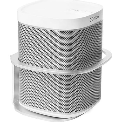 Für Sonos One SL/Play: 1 Halterung, Wandhalterung mit integriertem Kabelmanagement, Zubehör für Smart-Home-Lautsprecher (Silber, YTGJ), 1 Stück (1/5)