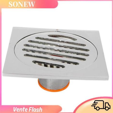 Drain De Sol - Siphon De Sol En Acier Inoxydable Et Cuivre - Anti-Odeur - Pour Salle De Bain Cuisine Balcon Garage - 1 Pièce (1/5)