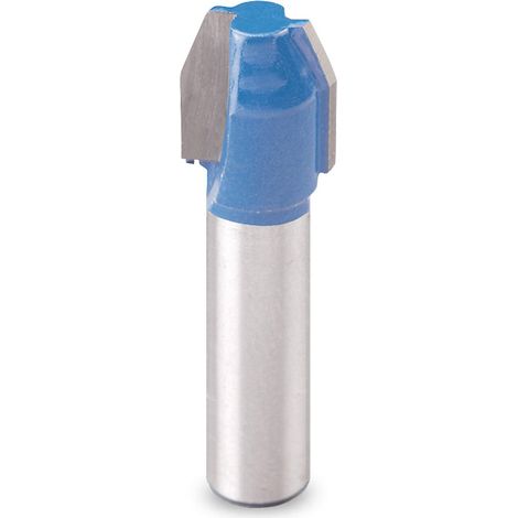 kwb 7552-20 HM Edge Router Professional (per legno, Ø11.7mm, w = 25 °, gambo da 8mm, taglio di base a levigatura di precisione, abbinando tutto usuale fresatura a mano), blu / grigio, Ø 11,7 x 13,5 mm (1/5)
